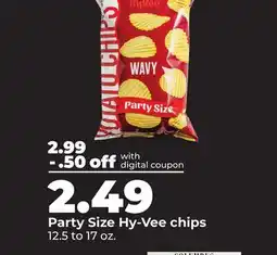 Hy-Vee Party Size Hy-Vee chips offer