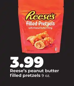 Hy-Vee Reese's peanut butter filled pretzels offer