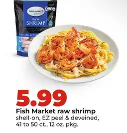 Hy-Vee Fish Market raw shrimp offer