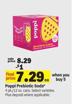 Meijer Poppi Prebiotic Soda offer
