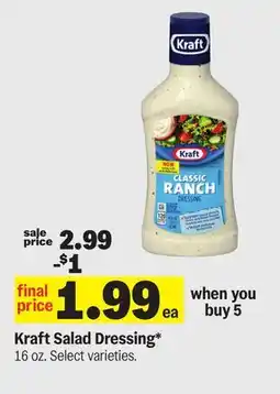 Meijer Kraft Salad Dressing offer