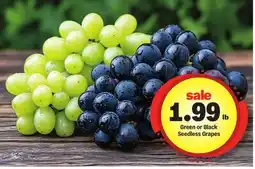 Meijer Green or Black Seedless Grapes offer