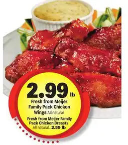 Meijer Fresh from Meijer Family Pack Chicken Wings offer