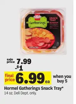 Meijer Hormel Gatherings Snack Tray offer