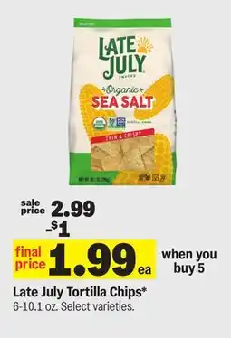 Meijer Late July Tortilla Chips offer