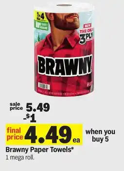 Meijer Brawny Paper Towels offer