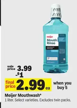 Meijer Meijer Mouthwash offer