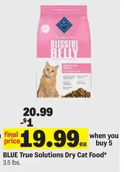 Meijer BLUE True Solutions Dry Cat Food offer