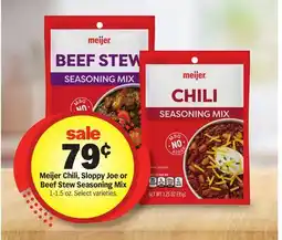 Meijer Meijer Chili, Sloppy Joe or Beef Stew Seasoning Mix offer