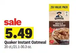 Meijer Quaker Instant Oatmeal offer