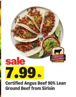 Meijer Certified Angus Beef 90% Lean Ground Beef from Sirloin offer