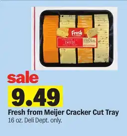 Meijer Fresh from Meijer Cracker Cut Tray offer