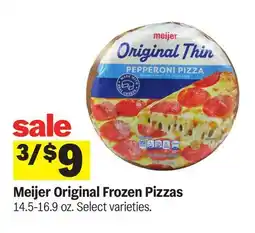Meijer Meijer Original Frozen Pizzas offer