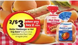 Meijer Meijer Hamburger or Hot Dog Buns offer