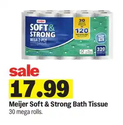 Meijer Meijer Soft & Strong Bath Tissue offer