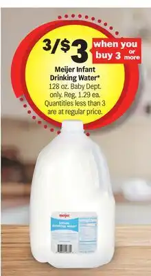 Meijer Meijer Infant Drinking Water offer