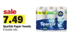 Meijer Sparkle Paper Towels offer