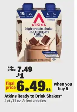 Meijer Atkins Ready to Drink Shakes offer