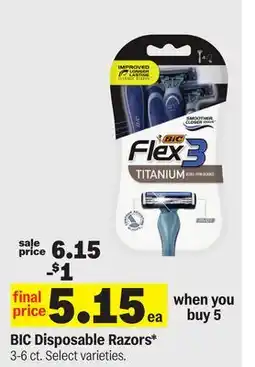 Meijer BIC Disposable Razors offer