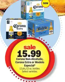 Meijer Corona Non-Alcoholic, Corona Extra or Modelo Especial offer
