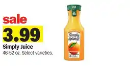 Meijer Simply Juice offer