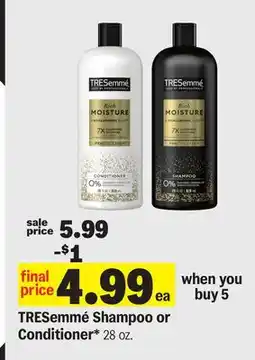 Meijer TRESemmé Shampoo or Conditioner offer
