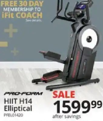 Conn's Home Plus HIIT H14 Elliptical offer