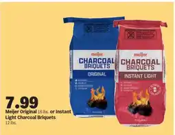 Meijer Meijer Original or Instant Light Charcoal Briquets offer
