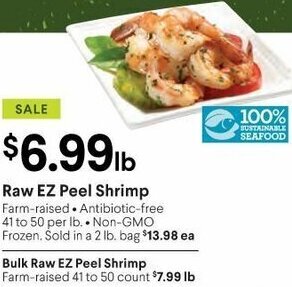 Raley's Raw EZ Peel Shrimp offer