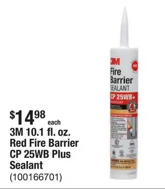 The Home Depot 3M 10.1 fl. oz. Red Fire Barrier CP 25WB Plus Sealant offer