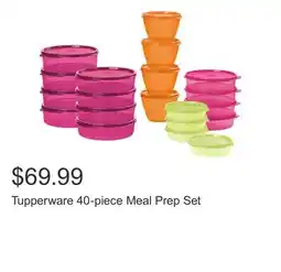 Costco Tupperware 40-piece Meal Prep Set offer