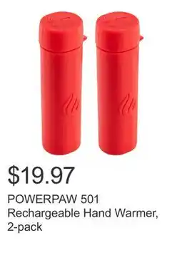 Costco POWERPAW 501 Rechargeable Hand Warmer, 2-pack offer