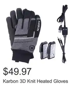 Costco Karbon 3D Knit Heated Gloves offer