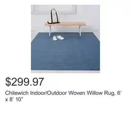Costco Chilewich Indoor/Outdoor Woven Willow Rug, 6' x 8' 10 offer
