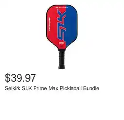 Costco Selkirk SLK Prime Max Pickleball Bundle offer