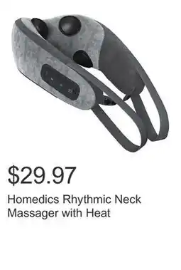 Costco Homedics Rhythmic Neck Massager with Heat offer