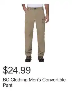 Costco BC Clothing Men's Convertible Pant offer