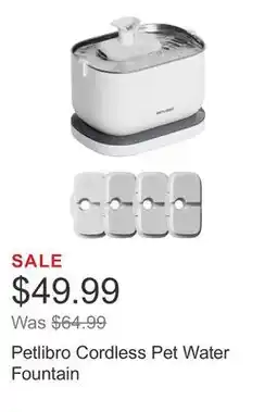Costco Petlibro Cordless Pet Water Fountain offer