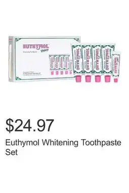 Costco Euthymol Whitening Toothpaste Set offer