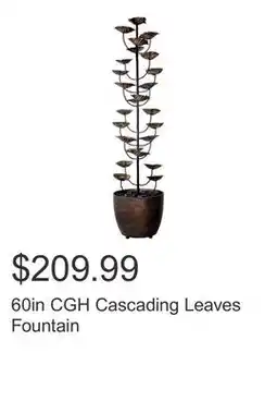 Costco 60in CGH Cascading Leaves Fountain offer