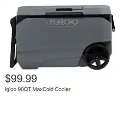 Costco Igloo 90QT MaxCold Cooler offer
