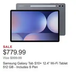 Costco Samsung Galaxy Tab S10+ 12.4 Wi-Fi Tablet 512 GB - Includes S Pen offer