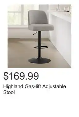 Costco Highland Gas-lift Adjustable Stool offer