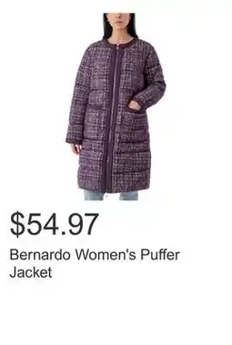 Costco Bernardo Women's Puffer Jacket offer