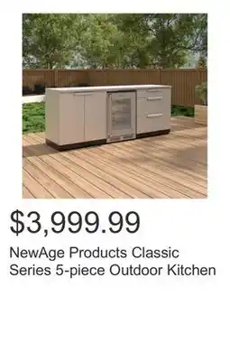 Costco NewAge Products Classic Series 5-piece Outdoor Kitchen offer