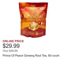 Costco Prince Of Peace Ginseng Root Tea, 80-count offer