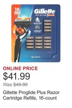 Costco Gillette Proglide Plus Razor Cartridge Refills, 16-count offer