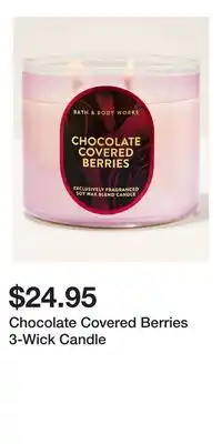Bath & Body Works Chocolate Covered Berries 3-Wick Candle offer