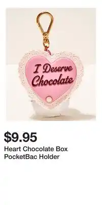 Bath & Body Works Heart Chocolate Box PocketBac Holder offer