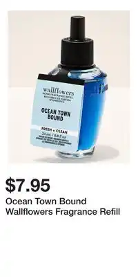 Bath & Body Works Ocean Town Bound Wallflowers Fragrance Refill offer